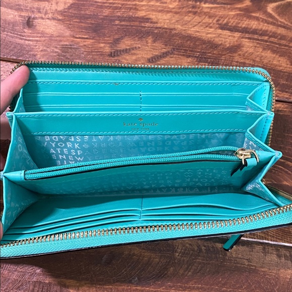 Kate Spade Aqua Leather Wallet - Picture 13 of 16